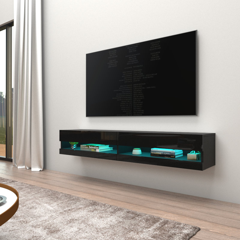 Orren Ellis Ramsdell Floating TV Stand for TVs up to 78" & Reviews